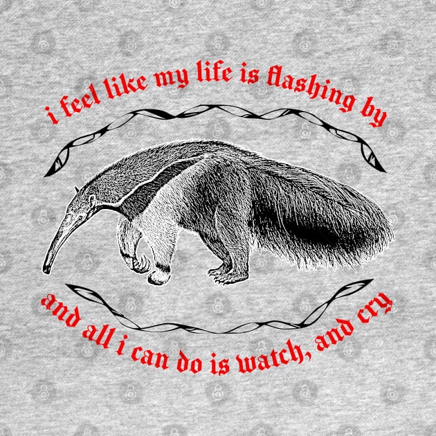 I Feel Like My Life Is Flashing By ∆ Nihilist Anteater Design by DankFutura